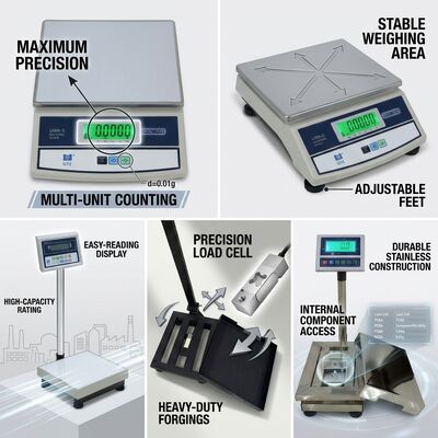 Waterproof Digital Weighing Scale 30kg IP67 Stainless Steel Platform Washdown Housing