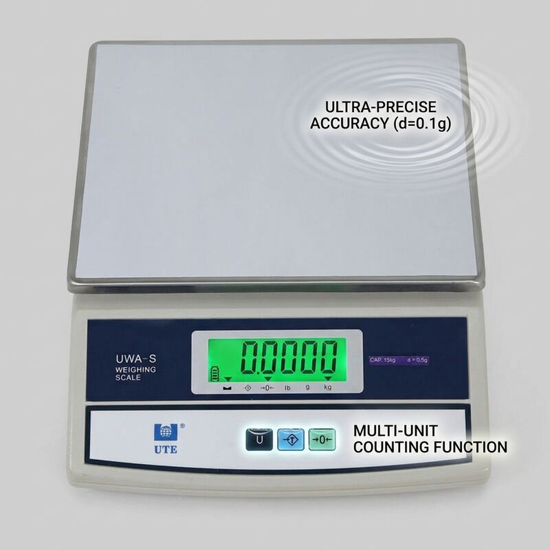Portable Digital Weighing Scale 3kg Compact Kitchen Battery Operated Lightweight